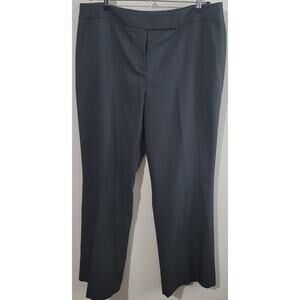 Preston & York Charcoal Flat Front Women's Dress Pants 18 Straight leg Soft